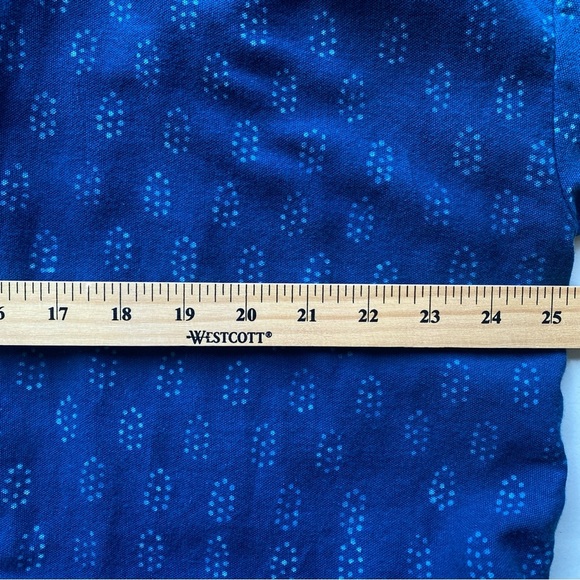 XL Eileen Fisher Kimono Jacket Block Printed Denim Organic Cotton - Picture 12 of 14